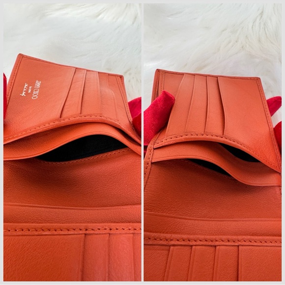 Jimmy Choo Rare Leather Embossed Stars Bifold Wallet - Picture 5 of 8